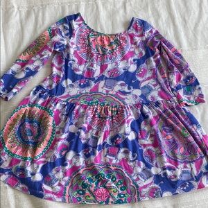 Lilly Pulitzer Colorful Elephant Print Dress